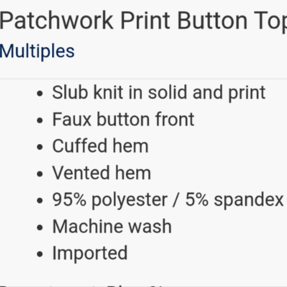 Woman patchwork pattern top - Picture 3 of 3